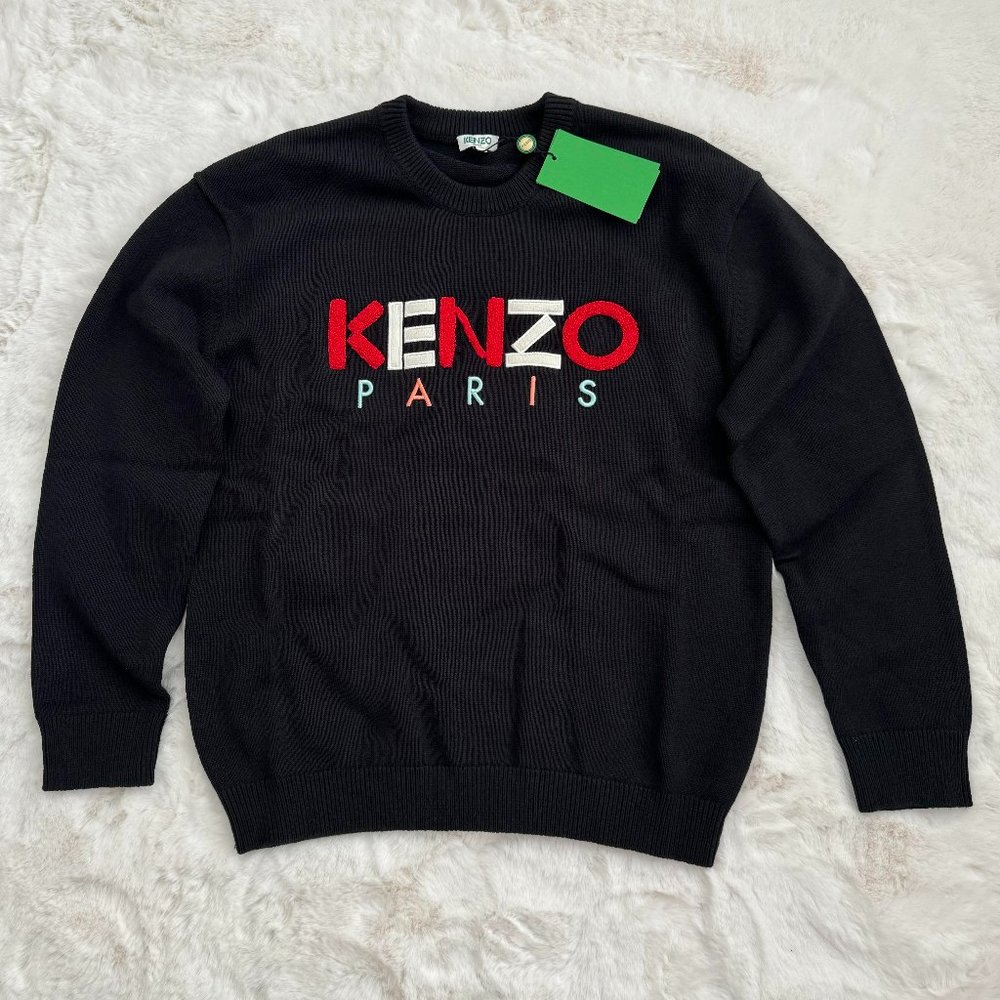 KENZO Knit Crewneck Sweater / Black / Size M & L
